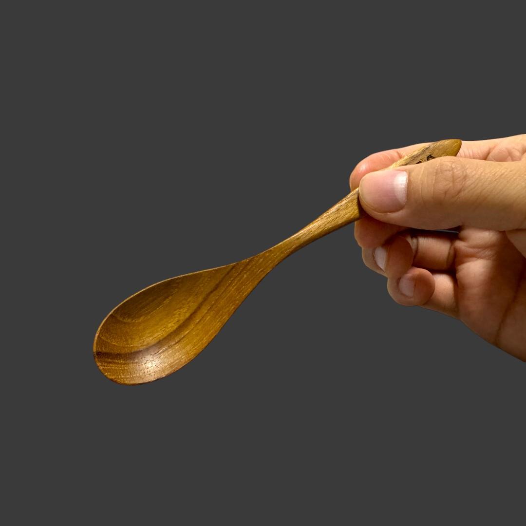 世界三大銘木 チーク無垢材 ミニスプーン  木製食器　キャンプ アウトドア ヨーグルト 離乳食 | 4枚目