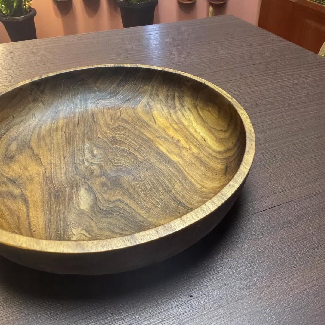 世界三大銘木 チーク無垢材 Sサイズ サラダボウル キャンプ アウトドア BBQ 大皿  スープ皿 | 4枚目